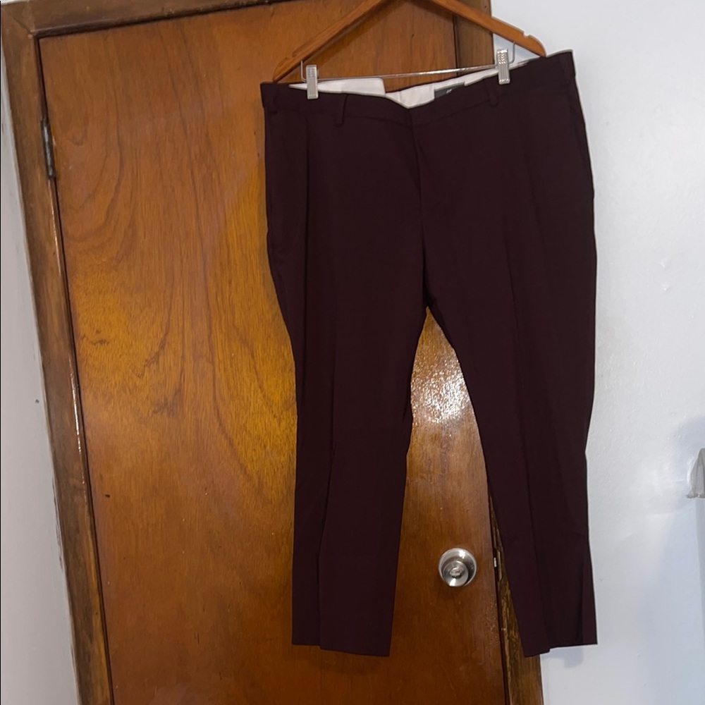 H&M Skinny Fit Pants - Burgundy